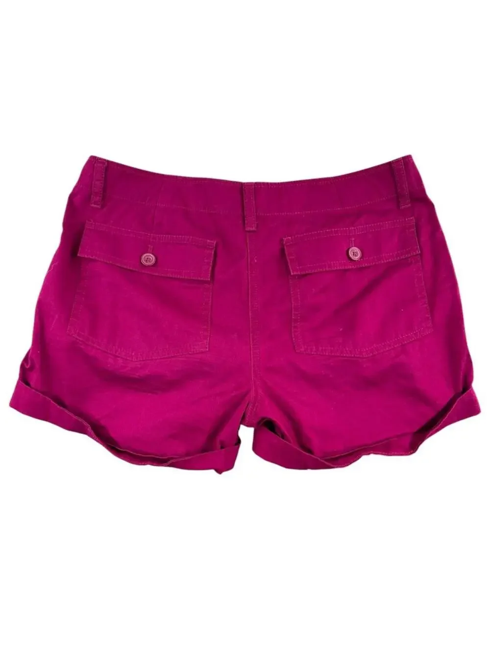 Ann Taylor LOFT Magenta Boyfriend Cargo Shorts
